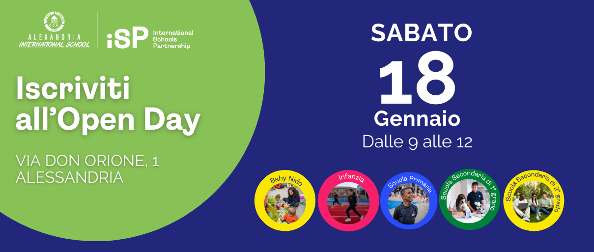 OPEN DAY ALEX LANDING PAGE 18 Gennaio